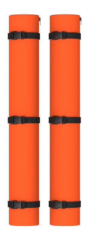 110 Flotation Log Covers, Orange, Pair