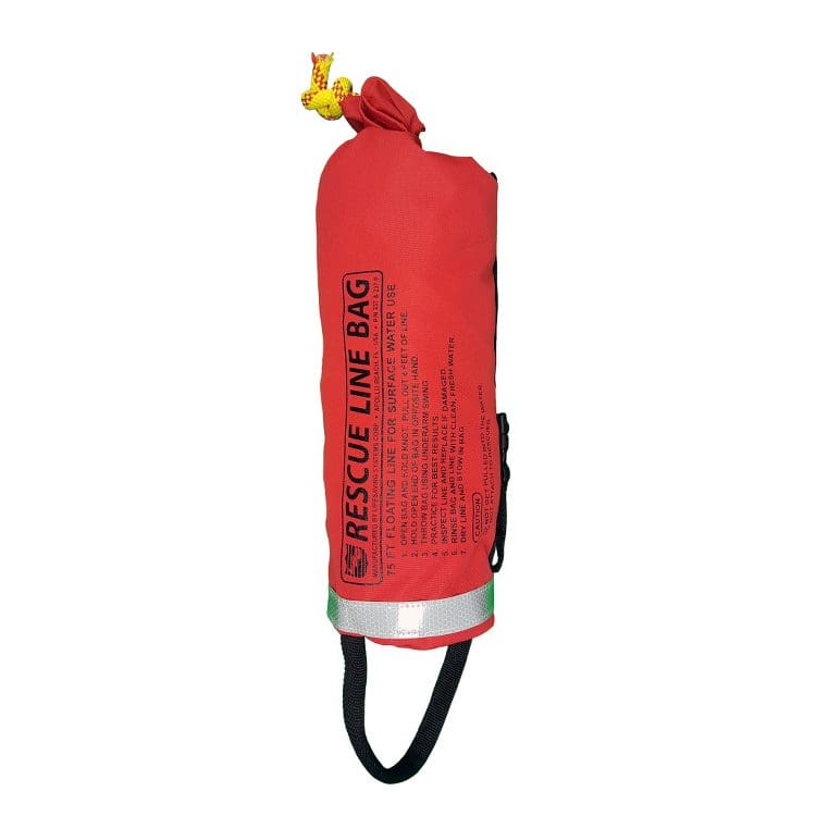 237-P Water Rescue Throwline, Orange, 75 ft